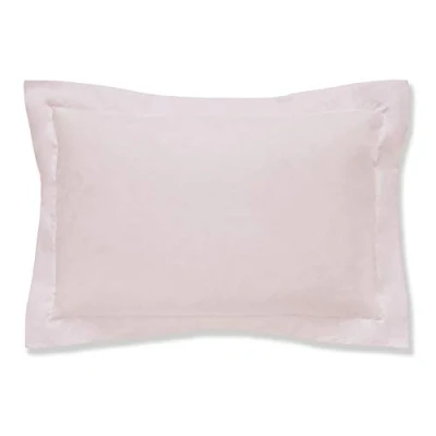 Image of 400 Thread Count Cotton Sateen Oxford Pillowcase Pair Blush