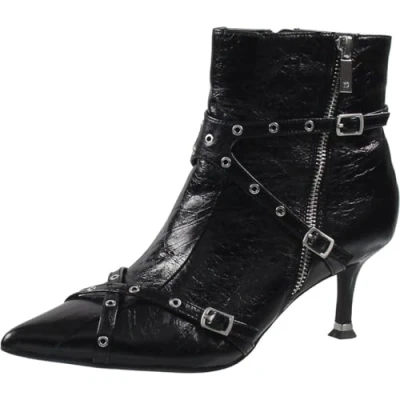 Image of Kenneth Cole New York Women&#039;s Umi Biker Bootie Fashion Boot, Black Leather, 7 UK