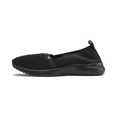 Image of PUMA Women&#039;s Adelina Sneaker, Black White, 6.5 UK