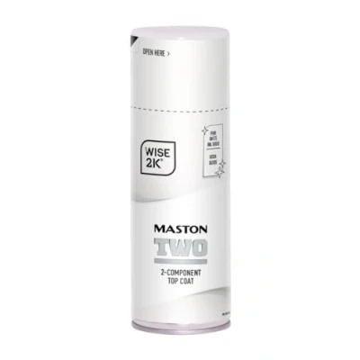 Image of Maston Spray Paint 2K Two High Gloss Pure White RAL9010 400ml