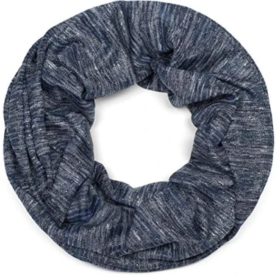 Image of styleBREAKER loop scarf with glitter threads and small sequins, snood, shawl, ladies 01017078, Colour:Dark blue flecked