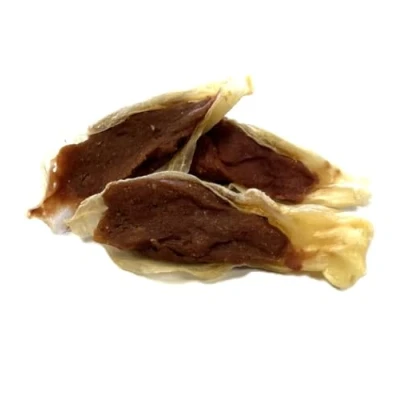 Image of *New* Rabbit Ears with Duck 100g Filled Dog Treats Chews SLCP