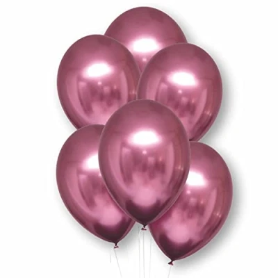 Image of Amscan 9912790 Satin Luxe Ltx Balln Flmgo 6 Pack