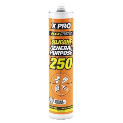 Image of XPRO General Purpose Silicone Sealant, White, 280ml