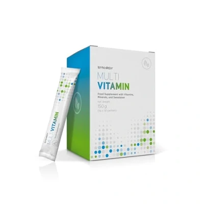 Image of Synergy WorldWide Multivitamin 30 doses Vitamins &amp; Minerals Supplement Supports Energy, Immune System Vitamin A, D, E, K, C, B6, B12, Thiamine, Calcium, Folic Acid, Magnesium, and Zinc 150 gr