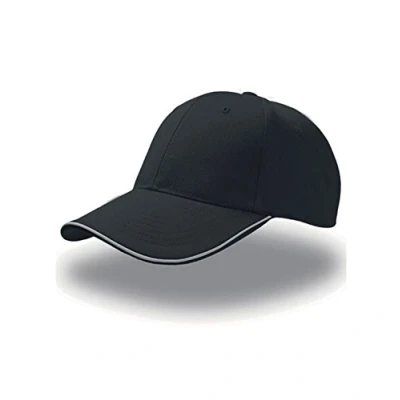 Image of Atlantis Reflect 6 Panel Reflective Piping Baseball Cap Black OS