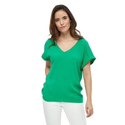 Image of Desires Women&#039;s Aggi Short Sleeve Blouses UK Autumn Ladies Tops Size S, 6172 Simply Green, S