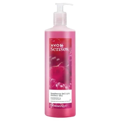 Image of Avon Senses Raspberry Delight Shower Gel 720ml