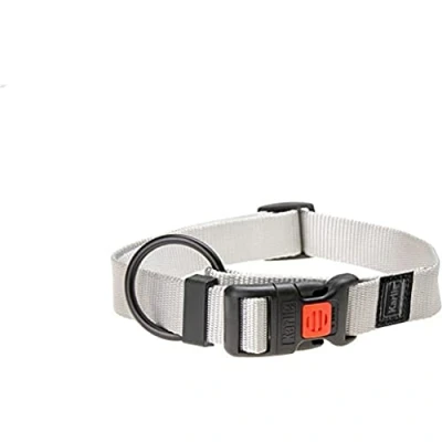 Image of Karlie Art Sportiv Plus Collar Adjustable New Universal Colours Mix and Match Length 45 65 cm Width 25 mm Light Grey