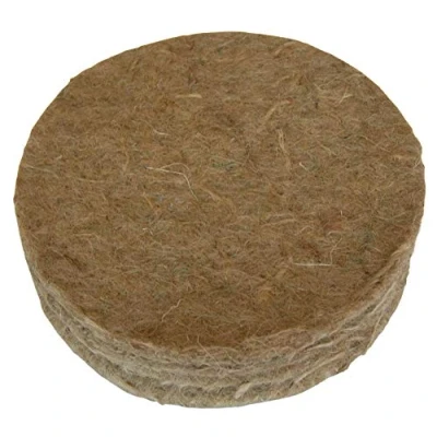 Image of Supa Jute Canary Nesting Felt, Size 5 Inch, Pack of 10, Natural Fibre Mat That Makes A Warm Cosy And Safe Nest,