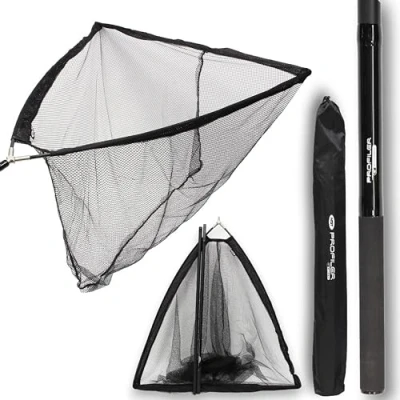 Image of NGT 42&quot; Deluxe Carp Fishing Landing Net and Handle Profiler Combo + Case
