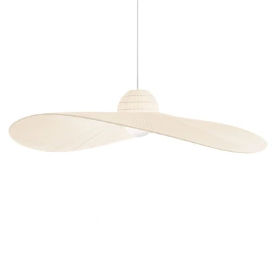 Image of Madame 1 Light Dome Ceiling Pendant Ivory