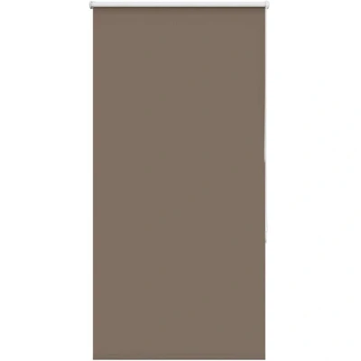 Image of vidaXL Roller Blind Blackout Coffee 85x150 cm Fabric Width 80.7 Polyester