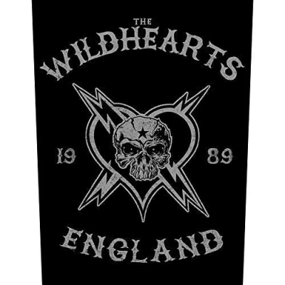 Image of Wildhearts The England Sew On Cloth Backpatch 360mm x 300mm (rz) Black