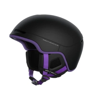Image of POC Obex Pure An adaptable, lightweight ski and snowboard helmet suited to a wide variety of riding conditions, Uranium Black/Sapphire Purple Matt, XL XXL (59 62cm)