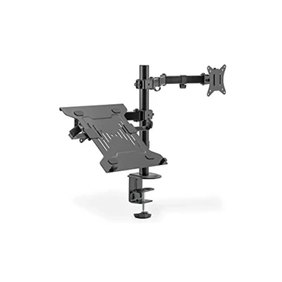 Image of DIGITUS monitor mount desk clamp notebook 1 up to 32 inch VESA 75x75, 100x100 black