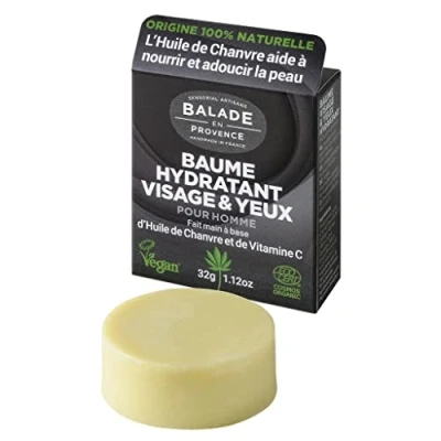 Image of Balade Face Balm and Eye for Men Artisan Moisturising Cosmos Certified Organic Vegan Skin Care Men, Care, Products, Under Brightener 32g