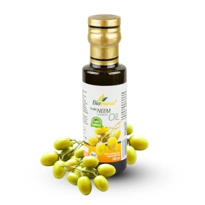 Image of Certified Organic Cold Pressed Neem Cosmetic Oil 100ml Biopurus