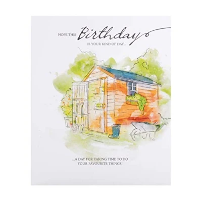 Image of Hallmark Birthday Card Classic Illustrated Design