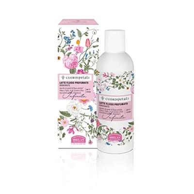 Image of Helan Cuor di Petali Moisturising, Scented Body Lotion with Vitamin E, Sweet Almond Oil, Ancient Rose Petals Non Greasy, Gentle Moisturiser &amp; for a Silky Effect Made in Italy, 200 ml
