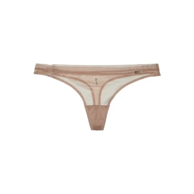 Image of Gossard Glossies Thong Thong, Women&#039;s, Size: XL, Nude