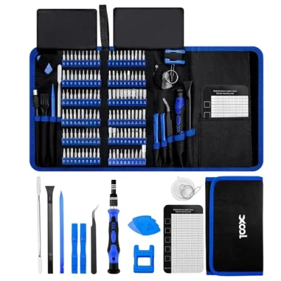 Image of XOOL 140 in 1 Professional Computer Repair Tool Precision Laptop Screwdriver Kit, Electronics with 120 Magnetic Bits, Compatible for MacBook, iPhone, Game Console, Tablet