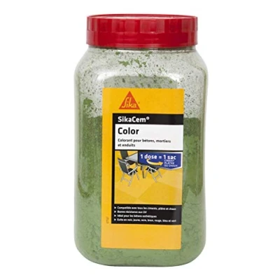 Image of sikacim Color Powdered Dye for Concrete, Plaster and Lime, Green, 73603