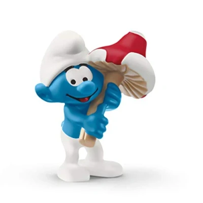 Image of SCHLEICH 20819 Smurf with good luck charm Pre School Smurfs Toy Figurine for children aged 3+
