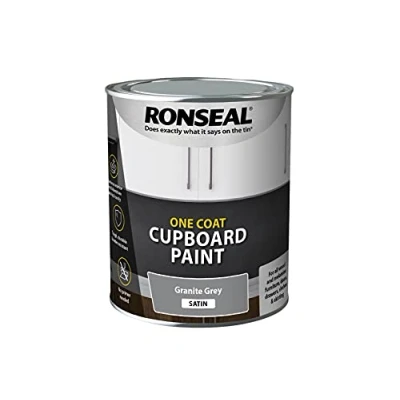 Image of Ronseal One Coat Cup Paint Granite Gry Sat 750ml, Grey, RSLOCCGGS750