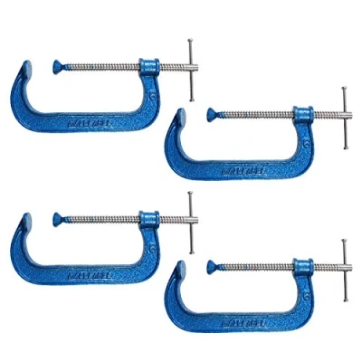 Image of 4X Heavy Duty 6&quot; Malleable G Clamp Large Grip/Vice Wood Metal Joinery Welding DIY