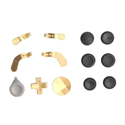 Image of Gamepad Paddle Accessory Set, Swap,Joysticks Paddles Metal Replacement,Silicone Material,Swap Thumbsticks For One Elite Series 2 Controller(gold)