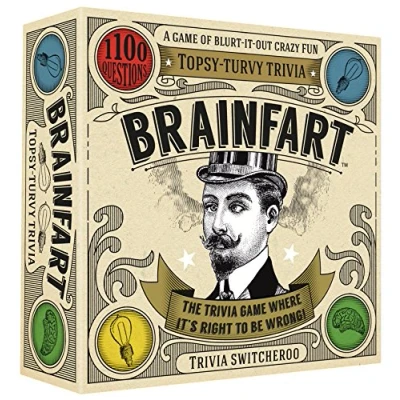 Image of Brainfart 21040&quot; Topsy Turvy Trivia Card Game for 14+ years to 99