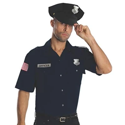 Image of Rubies Police Office Adult Blue Costume Kit XL