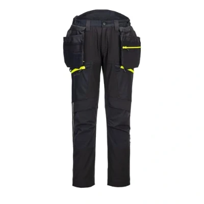 Image of Portwest DX4 Detachable Holster Pocket Softshell Trouser Black 41