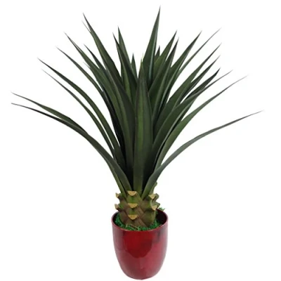 Image of Leaf Design UK Artificial Tropical House Plant, Yukka Green, 90cm