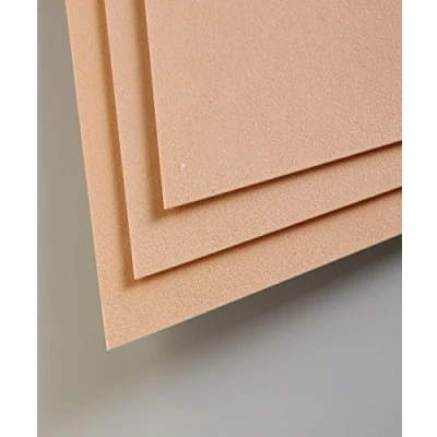Image of Clairefontaine Ref 197014C Pastelmat Card Sheets (Pack of 5 Sheets) 360gsm 24 x 32cm Sienna Colour Specially Formulated For Use With Pastels