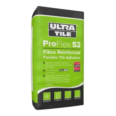 Image of UltraTile Proflex S2 Rapid Setting Single Part Flexible Tile Adhesive White