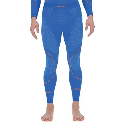 Image of UYN U100005 EVOLUTYON UW LONG Pants Men&#039;s Lapis Blue/Blue/Orange Gloss XXL