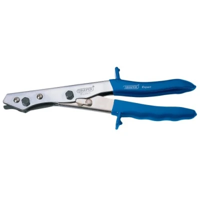 Image of Draper 35748 Expert Hand Nibbler for Metal Sheet, Plastic,Blue,250 mm