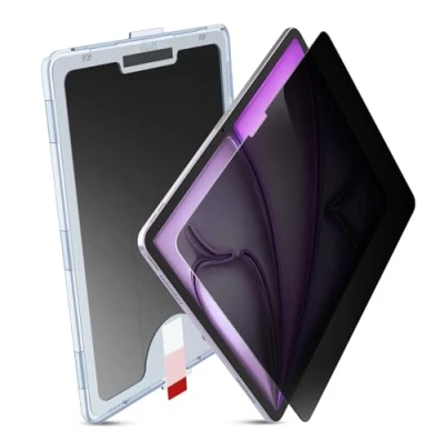 Image of MOBDIK Privacy Screen Protector Compatible with iPad Air 13 Inch 2024 M2, Anti Spy, 9H Tempered Glass, EZ Kit 1 Pack
