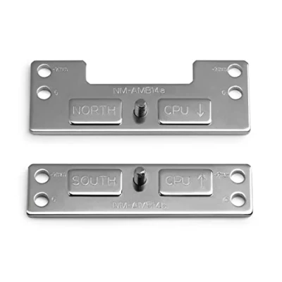 Image of Noctua NM AMB14, Offset AMD AM5 Mounting Bars for Improved Cooling Performance (Silver)