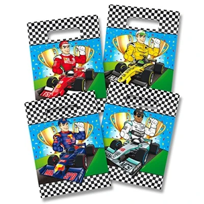 Image of Folat 65094 Formula 1 Small Bags Pack of 8, Multi Coloured