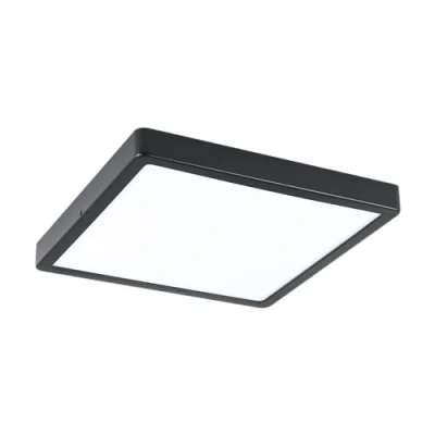 Image of Eglo LED Outdoor Ceiling Light Argolis 2, Outside for Wall and Ceiling, Porch Lighting Made of Black Metal White Plastic, Exterior lamp Warm White, IP44, 28.5 cm