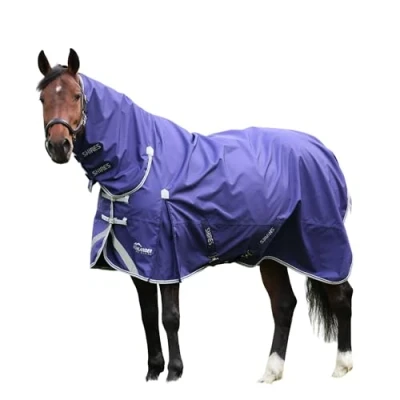 Image of Shires Highlander Original Lite Turnout Combo Rug Navy Blue 5ft9