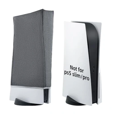 Image of Mcbazel Dust Cover Anti Scratch/Waterproof PS5 Protective Sleeve for Digital Edition/Ultra HD Consoles Not Slim Grey