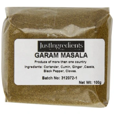Image of JustIngredients Essentials Garam Masala Spice Blend, 100 g Pack of 5