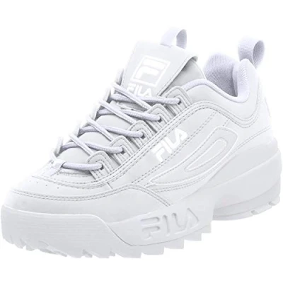 Image of Fila Disruptor II, Men&#039;s Sneaker, White/White/White, 8.5 UK (42.5 EU)