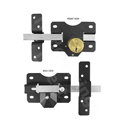 Image of GLS50 TIMCO Taurus Long Throw Single Sided Cylinder GATE &amp; Door Lock + FIXINGS Keys to FIT Thickness 50mm (2 Inches)