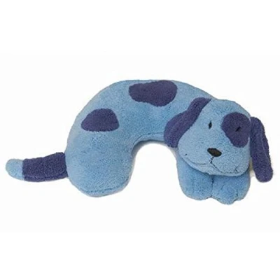 Image of Childs Travel Support Neck Rest Pillow Blue Dog