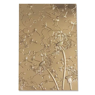 Image of Sizzix 3 D Textured Impressions Embossing Folder Dandelion Wish by Kath Breen, 665001, Multicolor